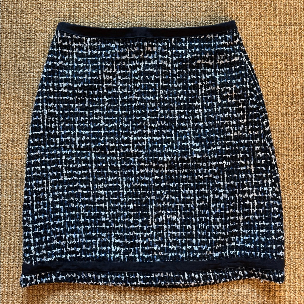 Ann Taylor Tweed Skirt Knee Length
